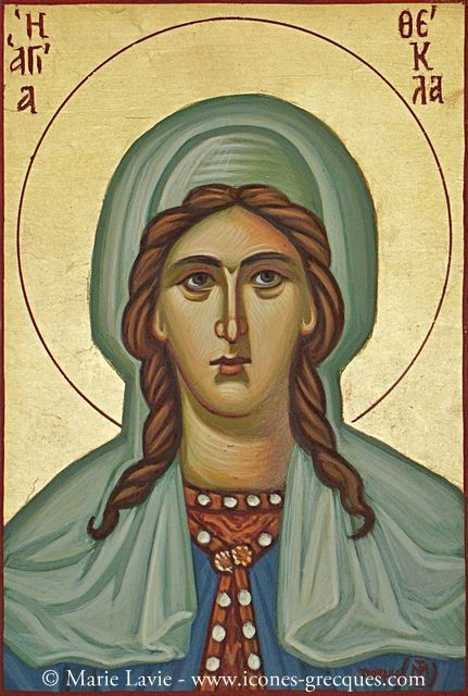 Sainte Thecle, protomartyre et égale aux apotres